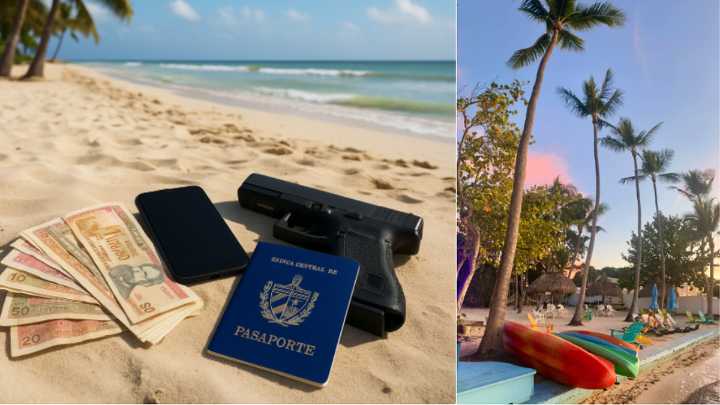 Encuentran en un Hotel de los Cayos de Florida más de 50 mil pesos cubanos, una pistola Glock cargada y varios pasaportes
