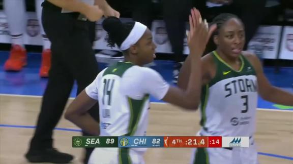 Skylar Diggins scores 24, Nneka Ogwumike adds 21 to help Storm beat Sky 94