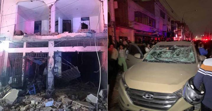 Trujillo: explosión deja cinco heridos y destruye viviendas en un radio de 100 metros
