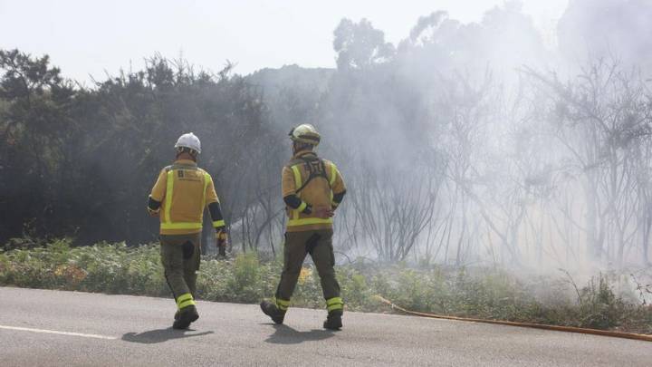 Segundo incendio forestal en el entorno de Os Rosales