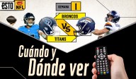Tennessee Titans vs Denver Broncos ¿Dónde ver y a qué hora es el juego de la semana 1 de la NFL?
