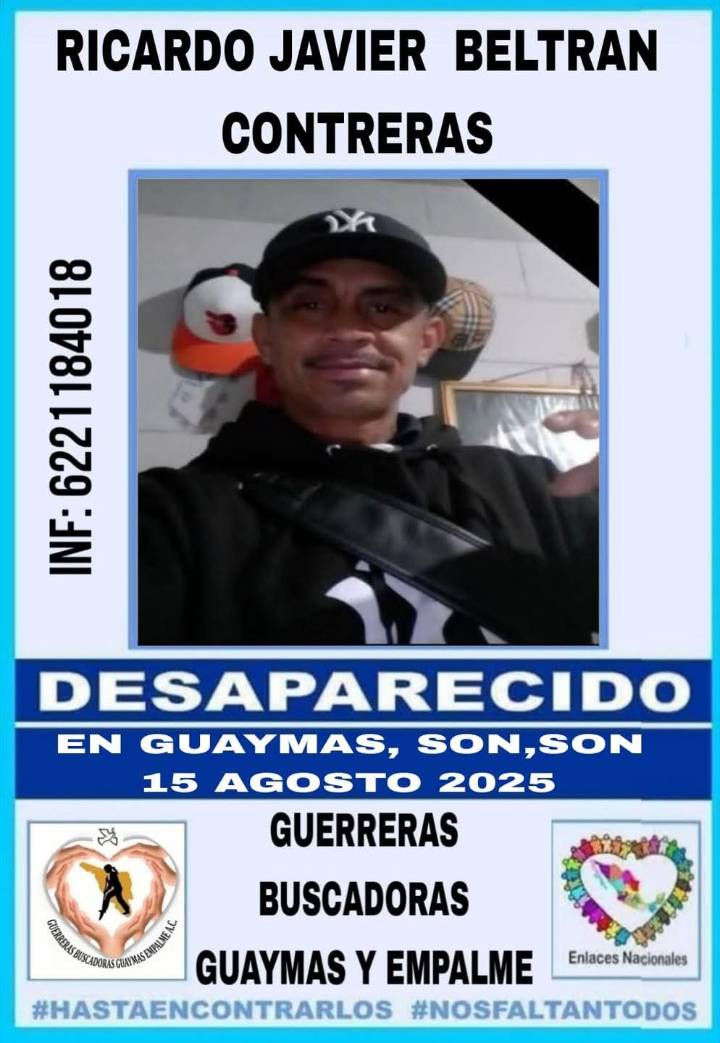 Desaparece guaymense