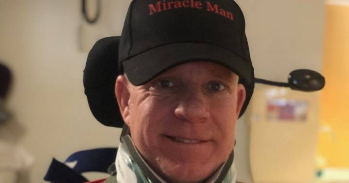 Dad was left paralysed face down in sea after breaking neck on bodyboard