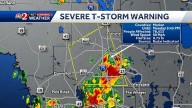 Severe thunderstorm warning issued for Marion County Monday night