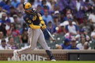 Peralta earns MLB-best 15th win as Brewers blank Cubs 7-0. Game 2 of scheduled twinbill postponed