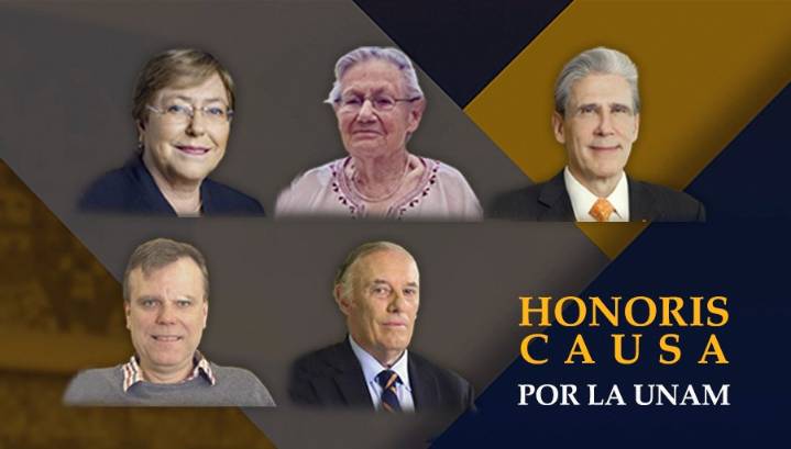 UNAM otorgará doctorados honoris causa