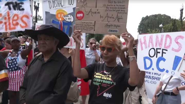 Imágenes en Washington D.C. tras el anuncio de Trump del despliegue de la Guardia Nacional