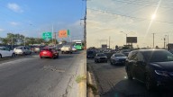 Cierre de la avenida Churubusco colapsa el tráfico en San Nicolás