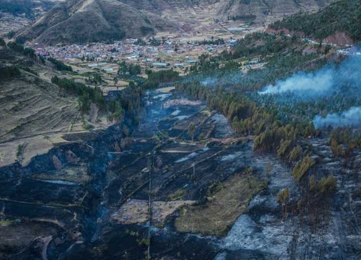 Cusco: ofrenda a la Pachamama habría originado incendio forestal que afectó el abra Ccorao