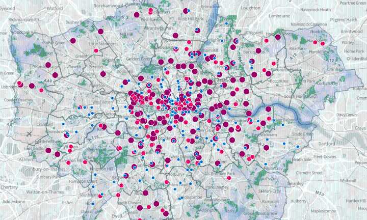 Interactive map shows London's coolest places to relax as city boils in 33C heatwave