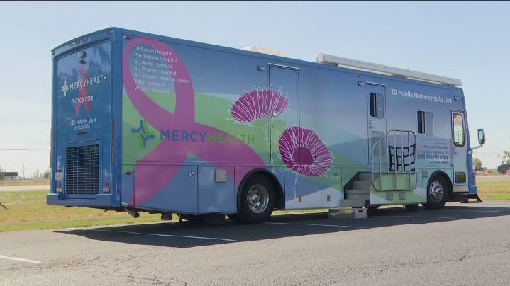 LIST | Here's where Mercy Health's mobile mammography van will be in September