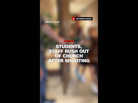 Students, staff rush out of church after shooting