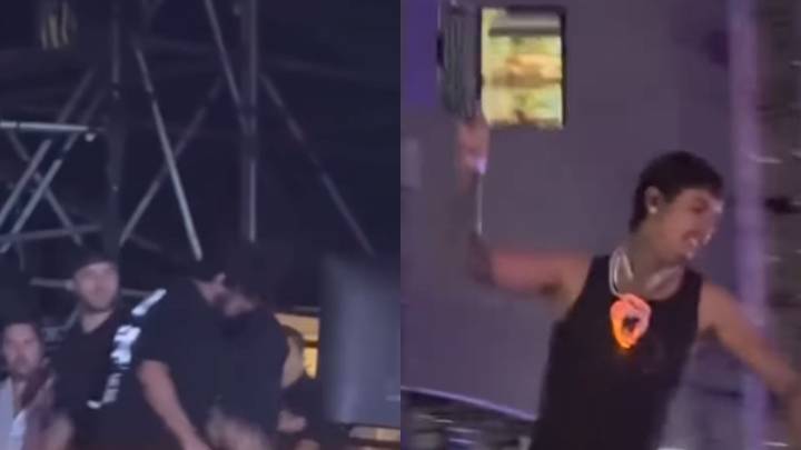 Natanael Cano enfurece durante un concierto en Baja California y agrede a DJ