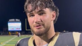 Hoban football's Nick Kinsey, Brayton Feister talk after Week 1 win