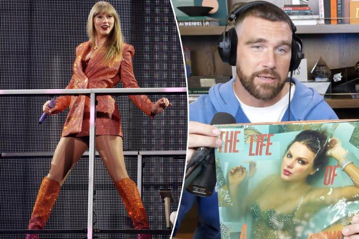 Travis Kelce hypes Taylor Swift's 'upbeat' new album 'The Life of a Showgirl'