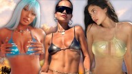 Sexy Stars In Metallic Bikinis ... Hollywood's Hottest Glow
