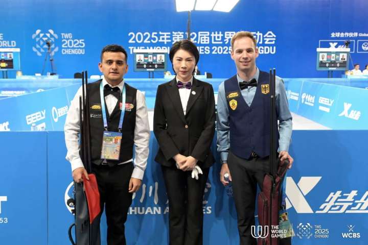 Gerson Martínez  irá por el oro en Billar de los Juegos Mundiales 2025 en China