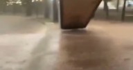 Paseo Santa Lucía se desborda por fuertes lluvias