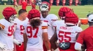 VIDEO: Cameras Caught Chiefs Superstar Chris Jones Cussing Out Teammate George Karlaftis During Tense Exchange At Practice