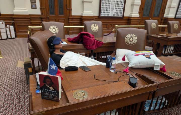 Texas Dem Locked in Capitol, Sleeps on House Floor After Refusing Cop Escort