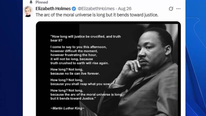 New tweets surface on Elizabeth Holmes’s X account while she’s in prison