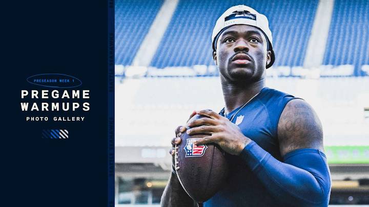 PHOTOS: Seahawks Hit The Field For Pregame Warmups Ahead Of The Preseason Debut vs. The Las Vegas Raiders