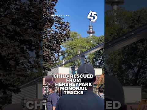 Child walks on Hersheypark monorail tracks, rescued before getting hurt