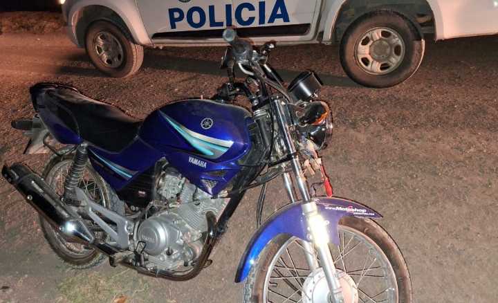 Recuperaron moto robada