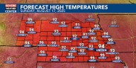 Slightly cooler and more active on Sunday