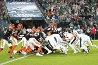 Eagles’ tush push play helps secure 34-27 preseason win over Bengals