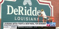 Louisiana native paints a mural for downtown DeRidder