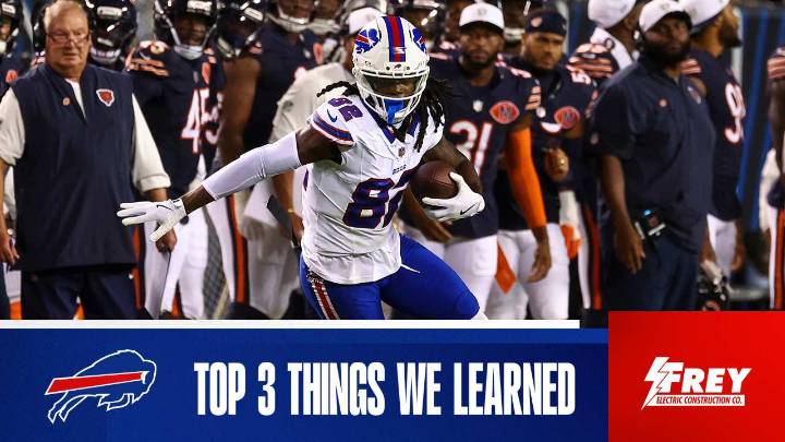 Top 3 things we learned from Bills at Bears