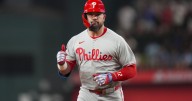 Schwarber hits 41st homer and Marsh goes deep among 4 hits as Phillies beat Rangers 9