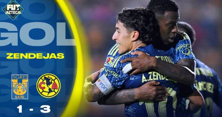 Gol de Alejandro Zendejas: Tigres 1-3 América | Jornada 5 