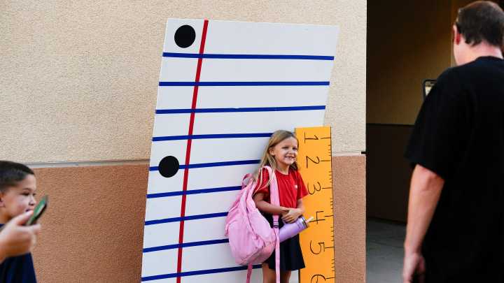Smiles, fist bumps and bubbles on first day of school in Palm Desert