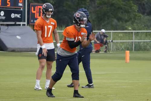 ‘Constant growth’: Williams feels good two weeks into Bears camp