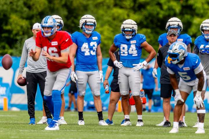 Jared Goff relieved to see Lions defense ‘annoy somebody else’ during joint practices