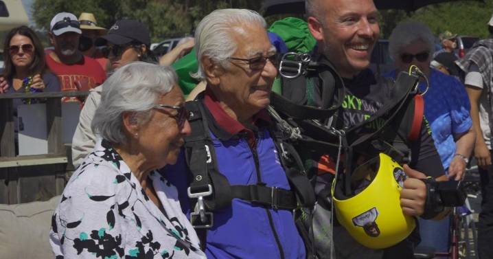 California WWII veteran skydives for his 100th birthday
