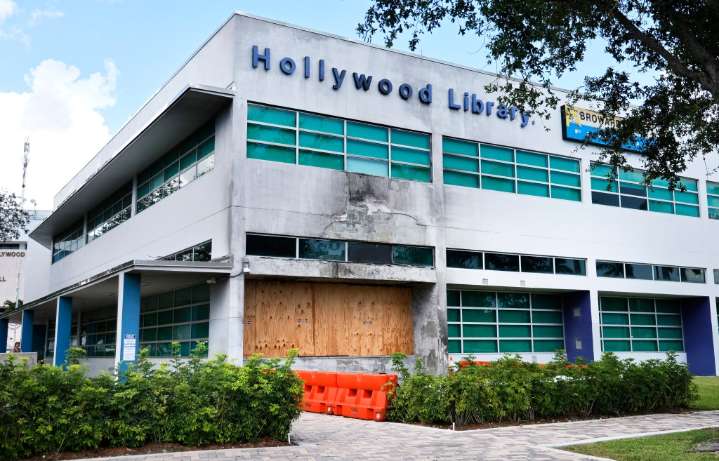After fiery crash, library in Hollywood won't reopen till 2026