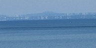Canadian skyline appears scrambled due to spooky mirage