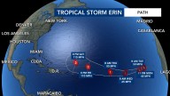 Tropical Storm Erin forms, could be hurricane in Caribbean by end of the week