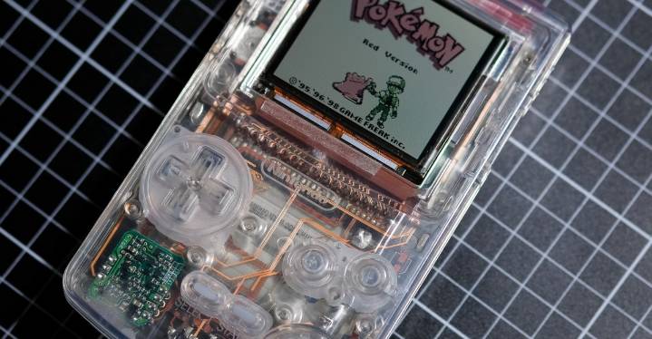 This see-thru Game Boy is a work of art — because she designed a transparent circuit board