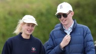 Lady Louise Windsor and rumoured boyfriend Felix grin as they make joint outing