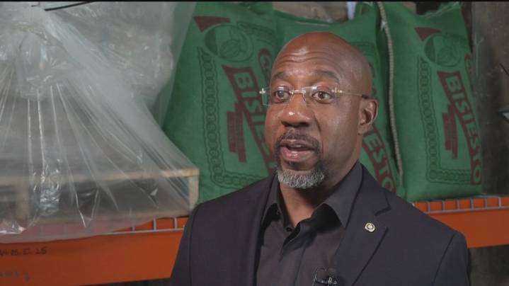 Warnock talks concerns about tariffs with small business owners in Atlanta