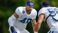 Which linebacker will start next to Zaire Franklin for the Colts?