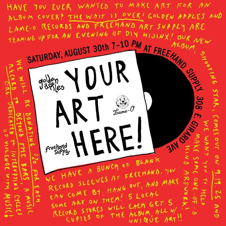 Design a local indie band’s album art in Fishtown this Saturday