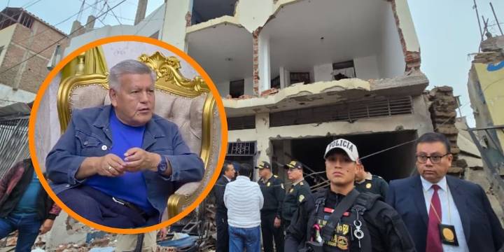 César Acuña, desde su silla dorada, asegura que apoyará a familias afectadas por atentado con dinamita en Trujillo