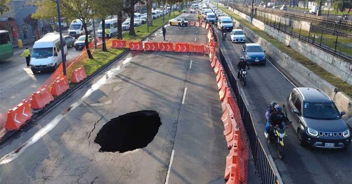 ¿Por qué se formó un socavón tan grande en la Zaragoza CDMX?
