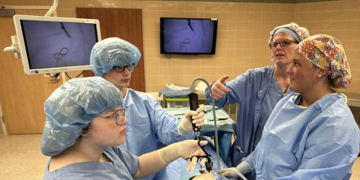 Students in Le Mars get hands-on experience in the medical field, learning from the operating room