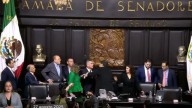 Alejandro 'Alito' Moreno y Fernández Noroña se agarran a golpes en Senado